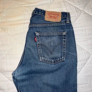 Womens Patchwork Levi Jeans
